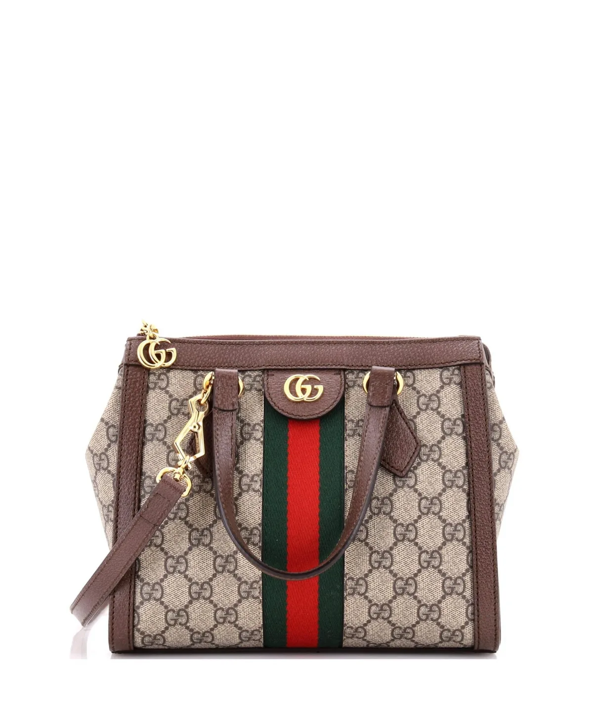 Pre-Owned Small Ophidia Top Handle Tote GG Coated Canvas by Gucci