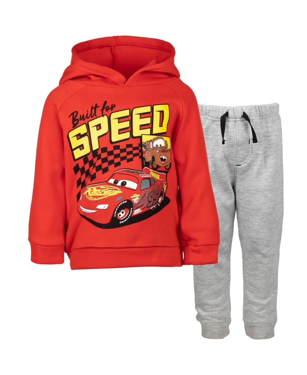 Pixar Cars Lightning McQueen Fleece Pullover Hoodie and Pants Outfit Set by Cars