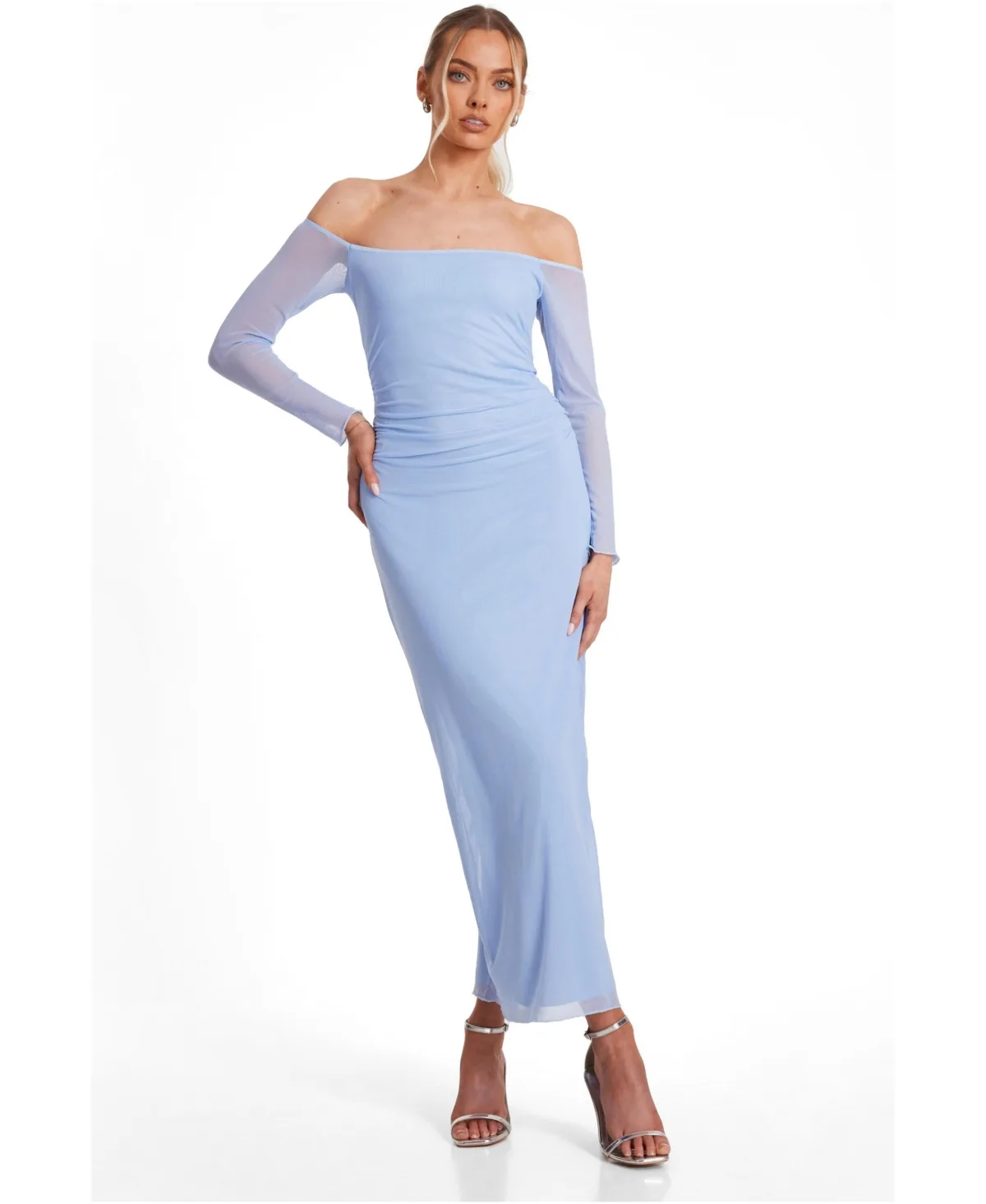 Bardot Mesh Maxi by Quiz