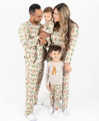 Matching Family Rabbit Cotton Easter Pajamas by Leveret