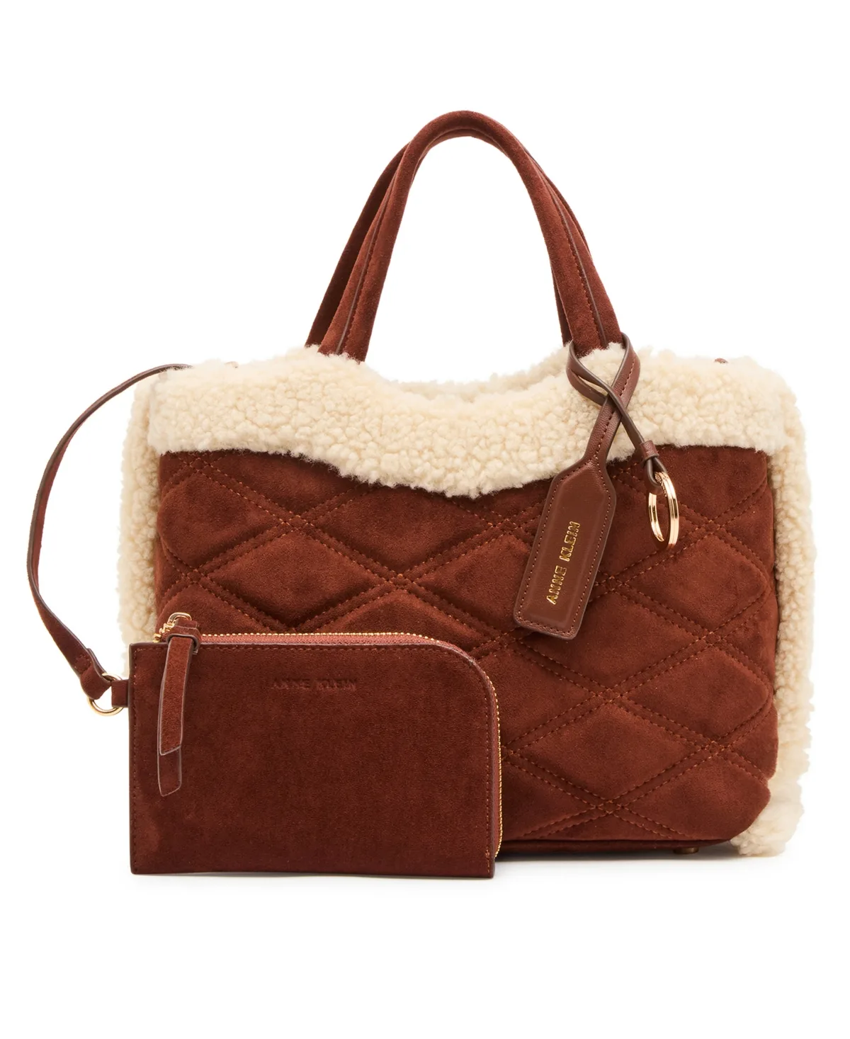 Small Adjustable Strap Tote Handbag by Anne Klein