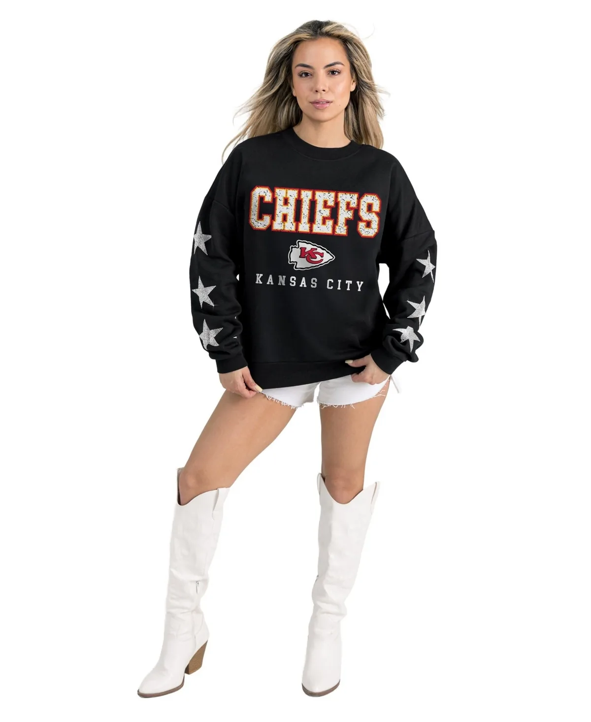 Kansas City Chiefs Velocity Graphic Fleece-Lined Pullover Sweatshirt by Gameday Couture