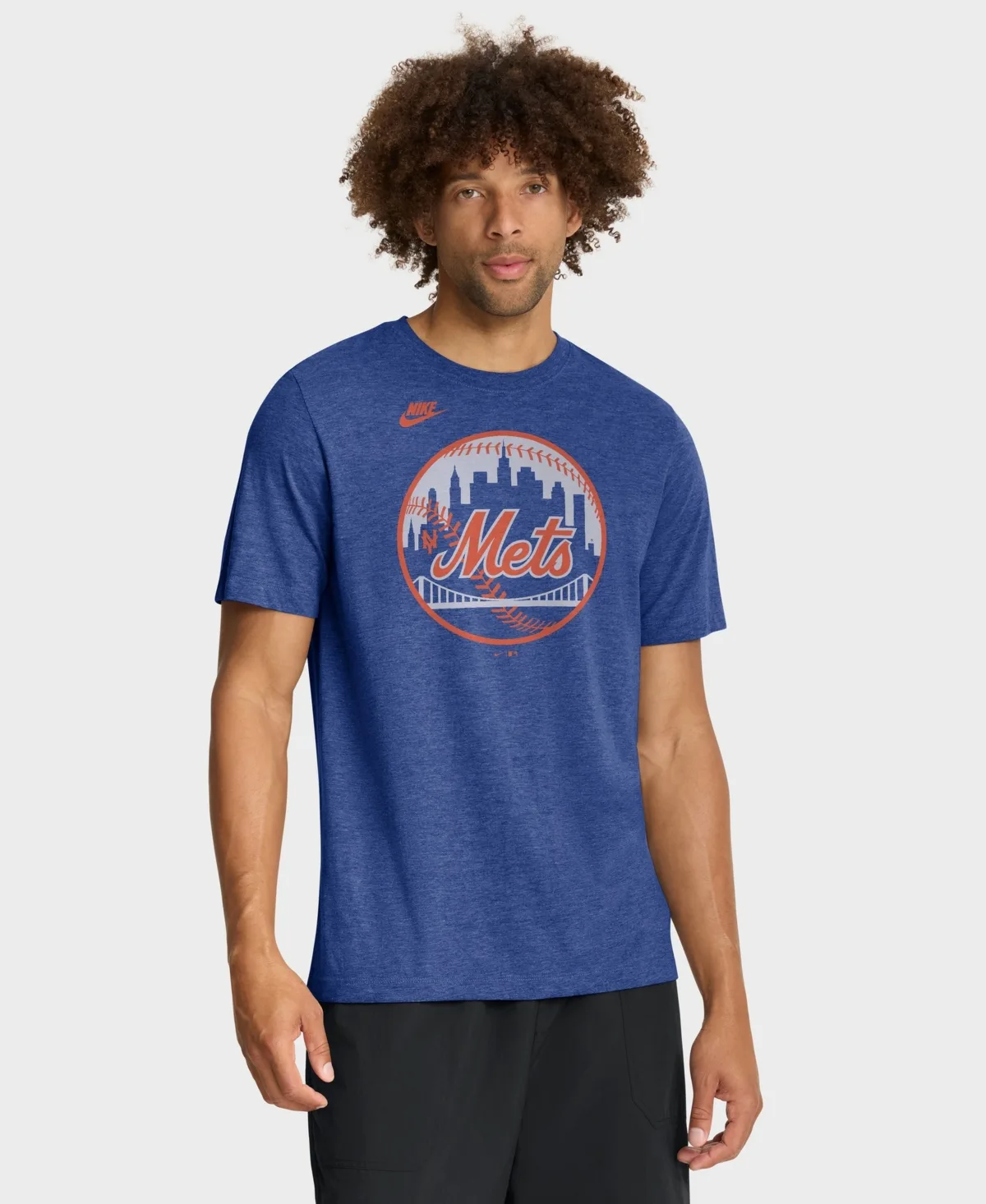 New York Mets Cooperstown Logo Tri-Blend T-Shirt by Nike