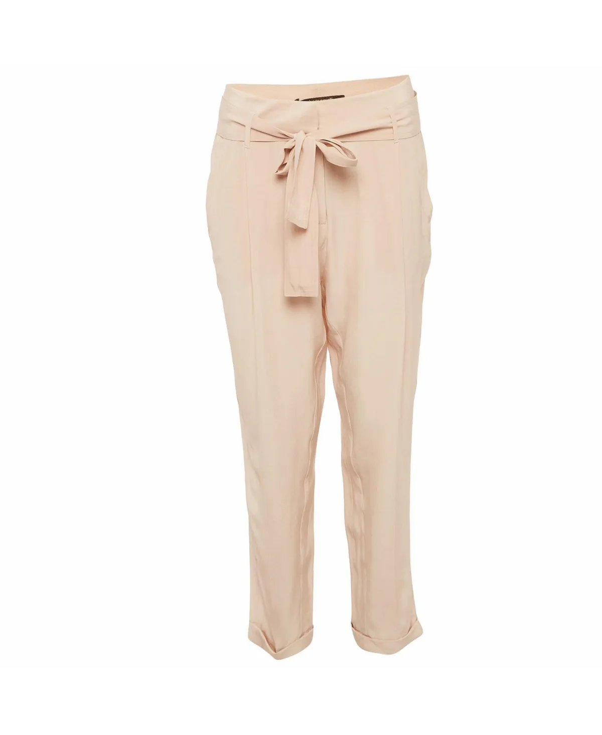 Pre-Owned Powder Silk Belted Pants by Roberto Cavalli