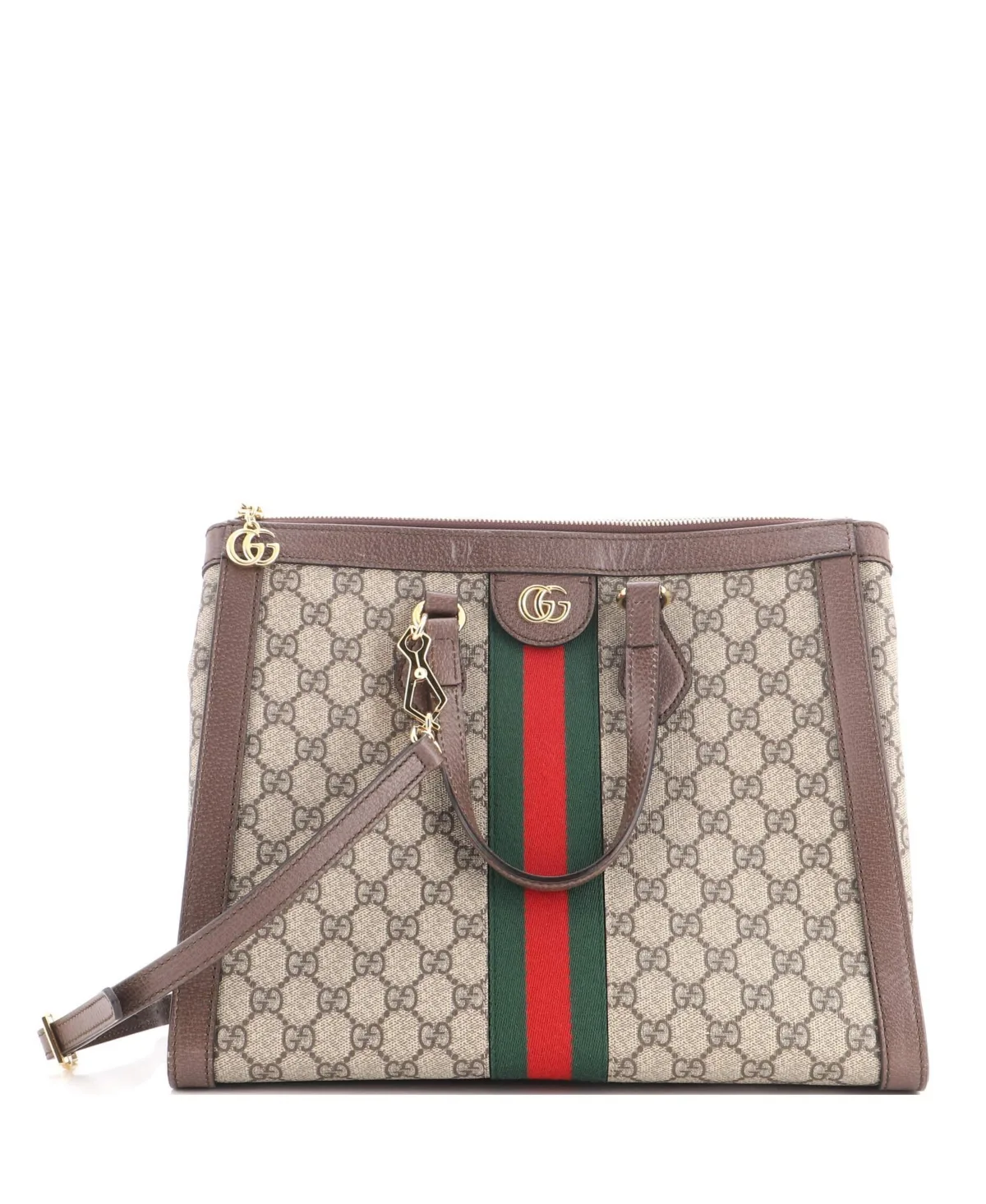 Pre-Owned Medium Ophidia Top Handle Tote Gg Coated Canvas by Gucci