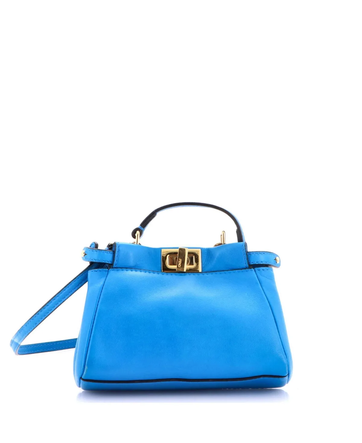 Pre-Owned Fendi Micro Peekaboo Bag Leather by FENDI
