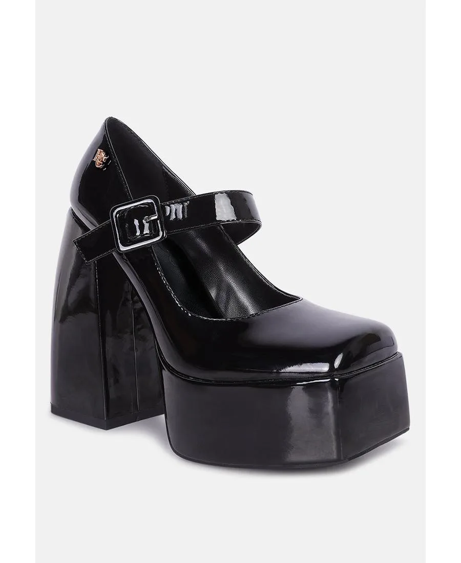 Pablo Statement High Platform Heel Mary Jane Sandals by Rag & Co