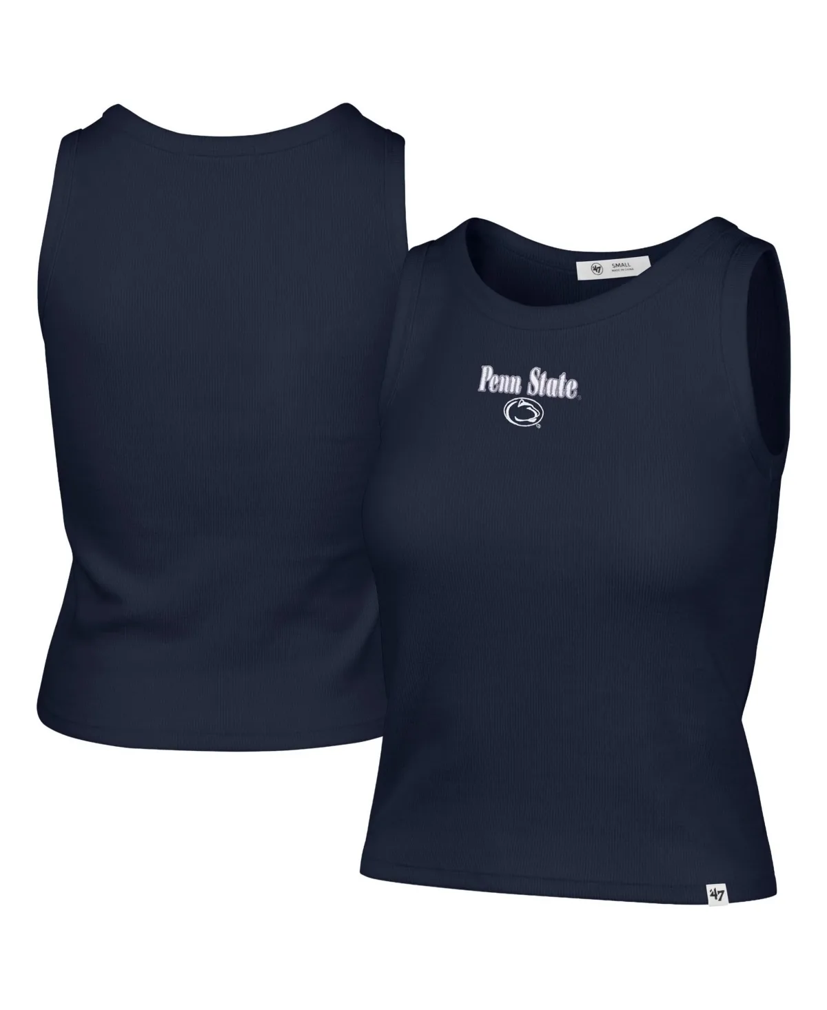 Penn State Nittany Lions Straight-Cut Baby Rib Cropped Tank Top by 47 Brand