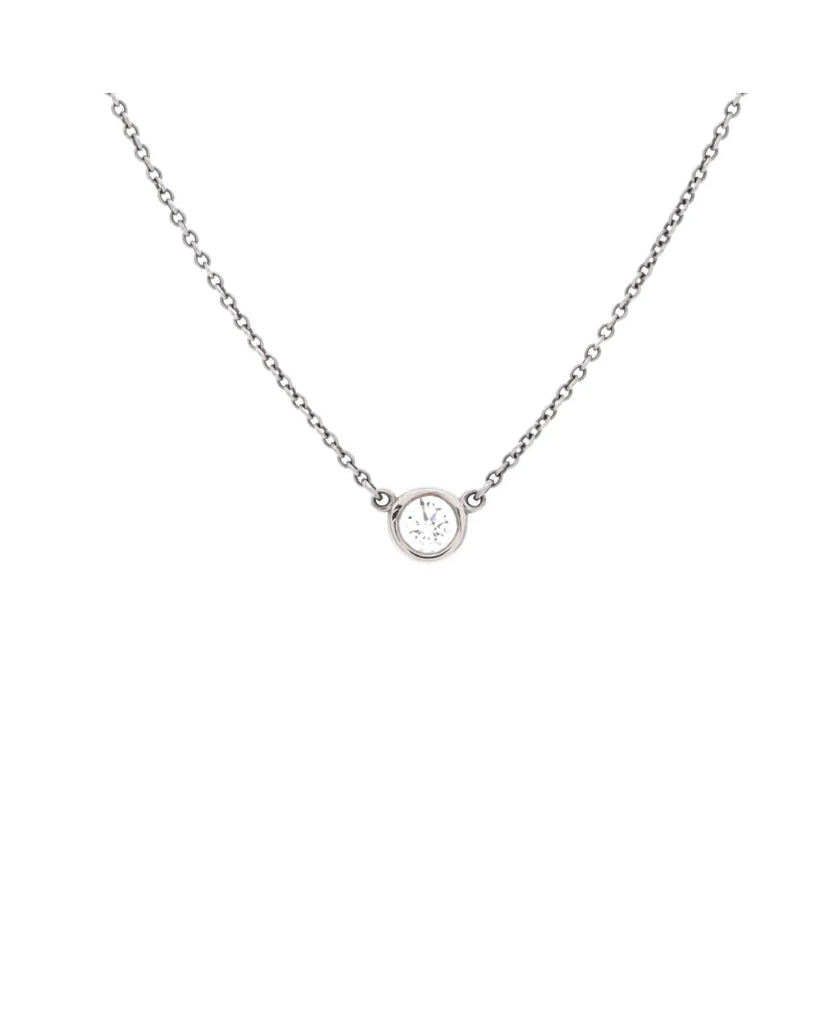 Pre-Owned Tiffany and Co Elsa Peretti Diamonds by the Yard Pendant Necklace