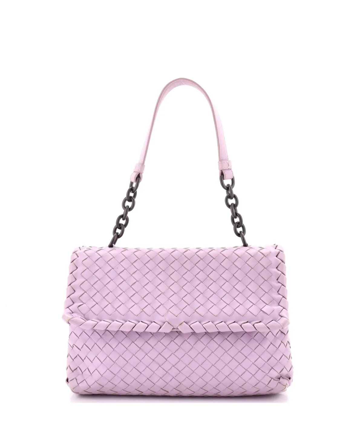 Pre-Owned Bottega Veneta Small Olimpia Shoulder Bag Intrecciato Nappa