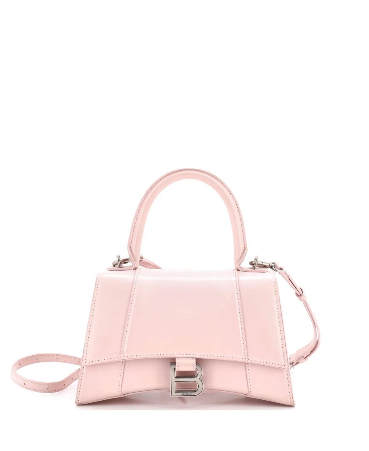 Pre-Owned Balenciaga Small Hourglass Top Handle Bag Leather by Balenciaga