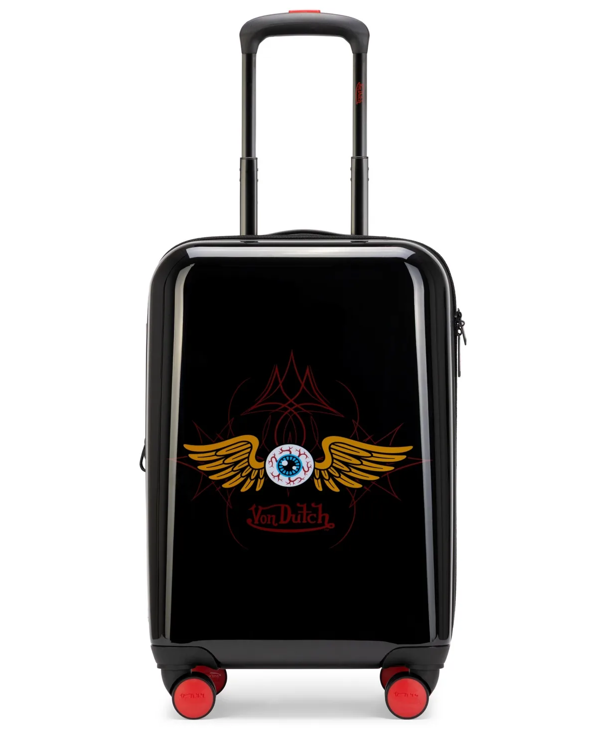 Small Expandable Hardside Carry-On Spinner Suitcase by Von Dutch