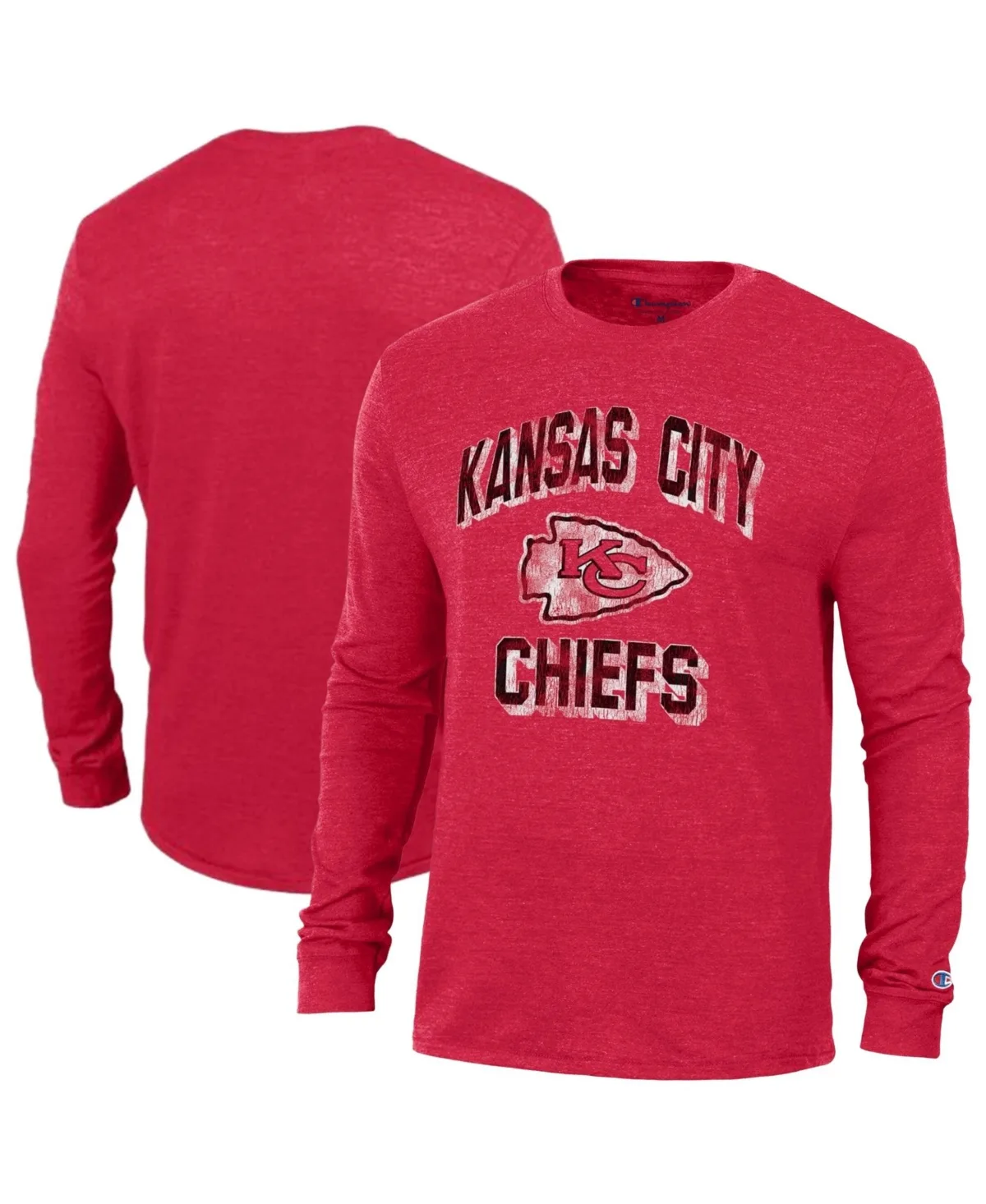 Kansas City Chiefs Ultimate Long-Sleeve Graphic Crewneck T-Shirt by Champion
