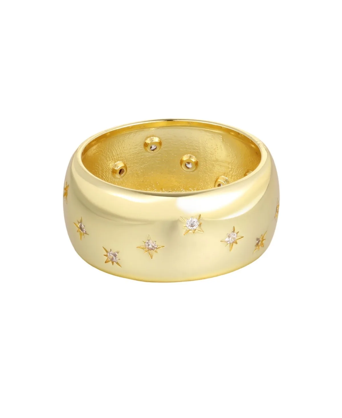 Cubic Zirconia Gold-Tone Star Band by Adornia