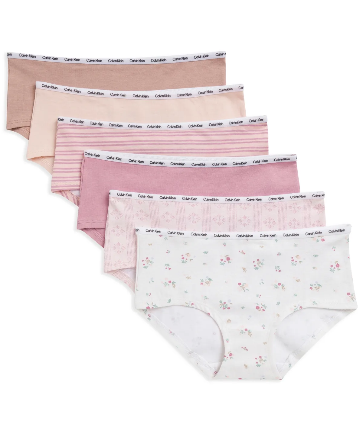 Cotton Hipster Set, Pack of 6 by Calvin Klein