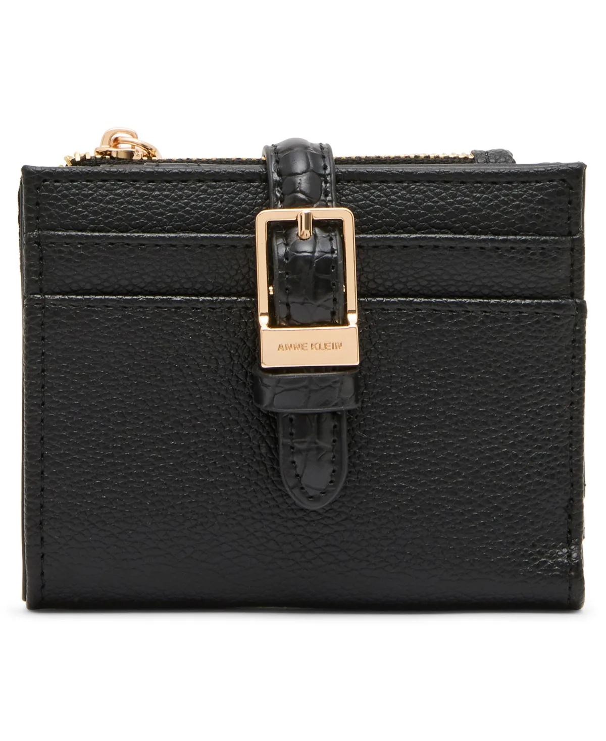 Buckle Designed Bifold Wallet by Anne Klein
