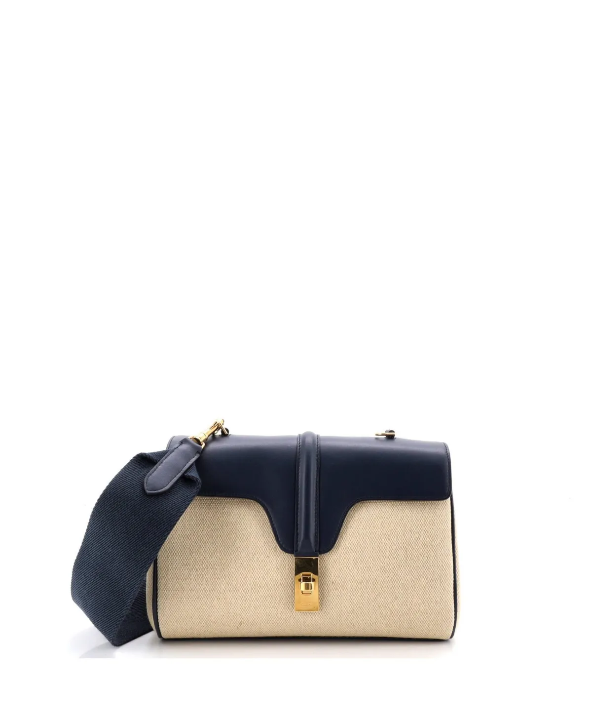 Pre-Owned Celine Teen Soft 16 Bag Canvas and Leather by Celine