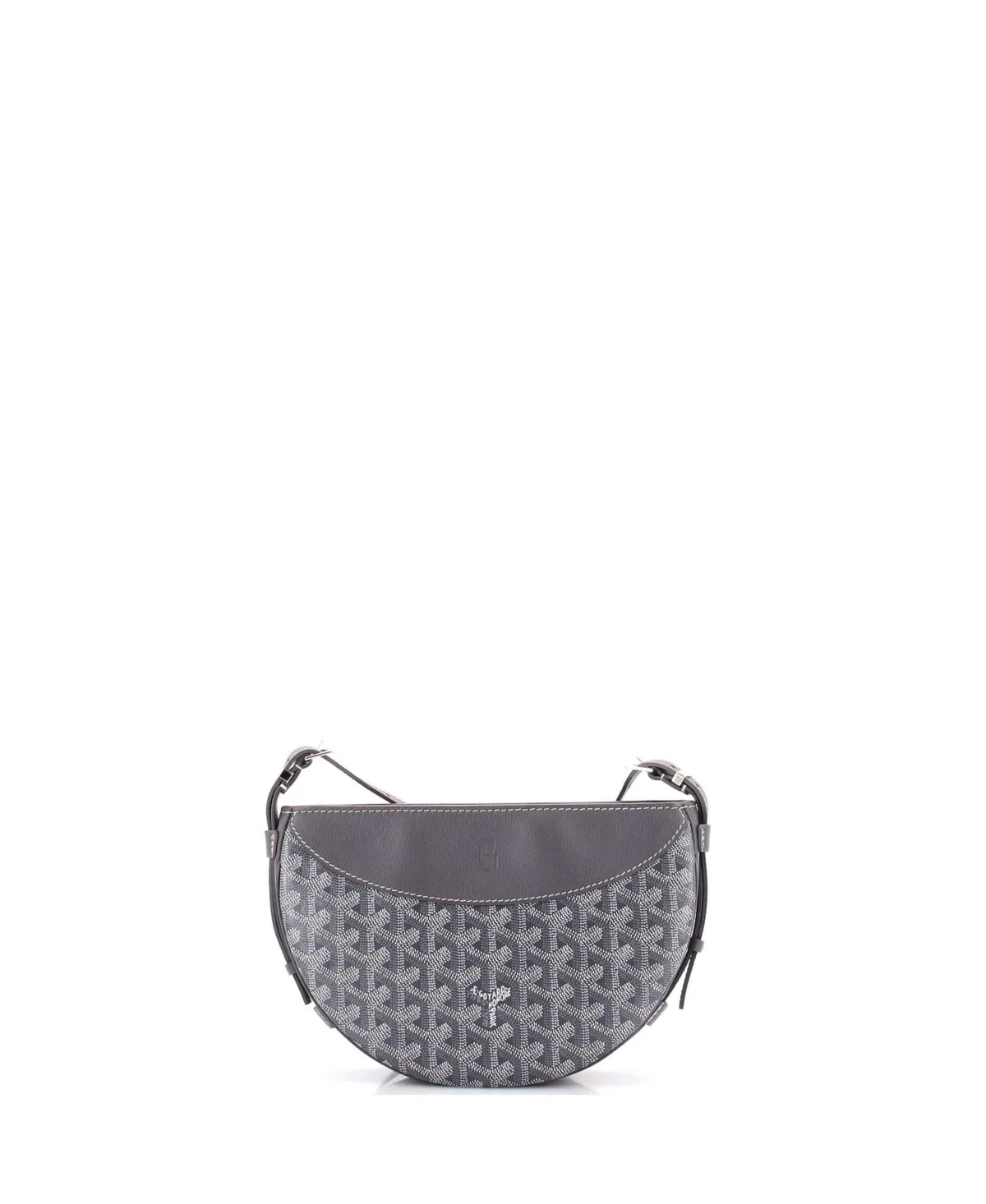 Pre-Owned Hirondelle Shoulder Bag Coated Canvas and Leather by Pre Owned Goyard