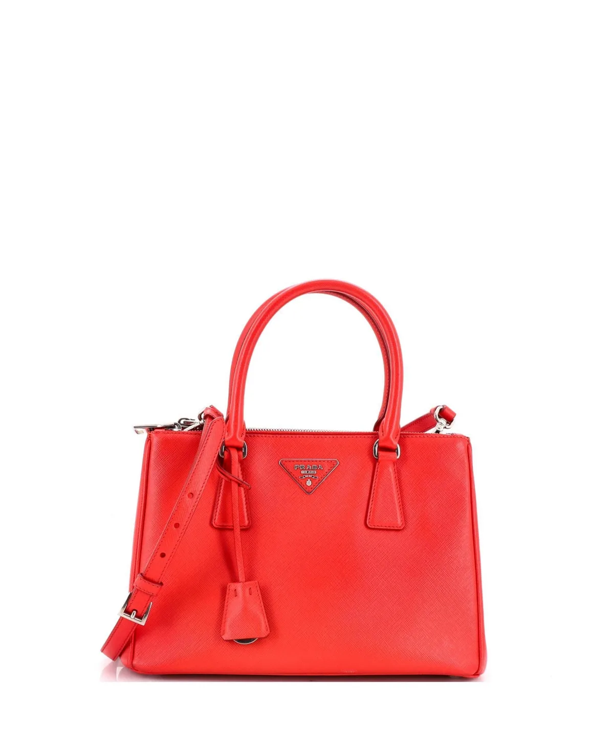 Pre-Owned Small Galleria Double Zip Tote Saffiano Leather