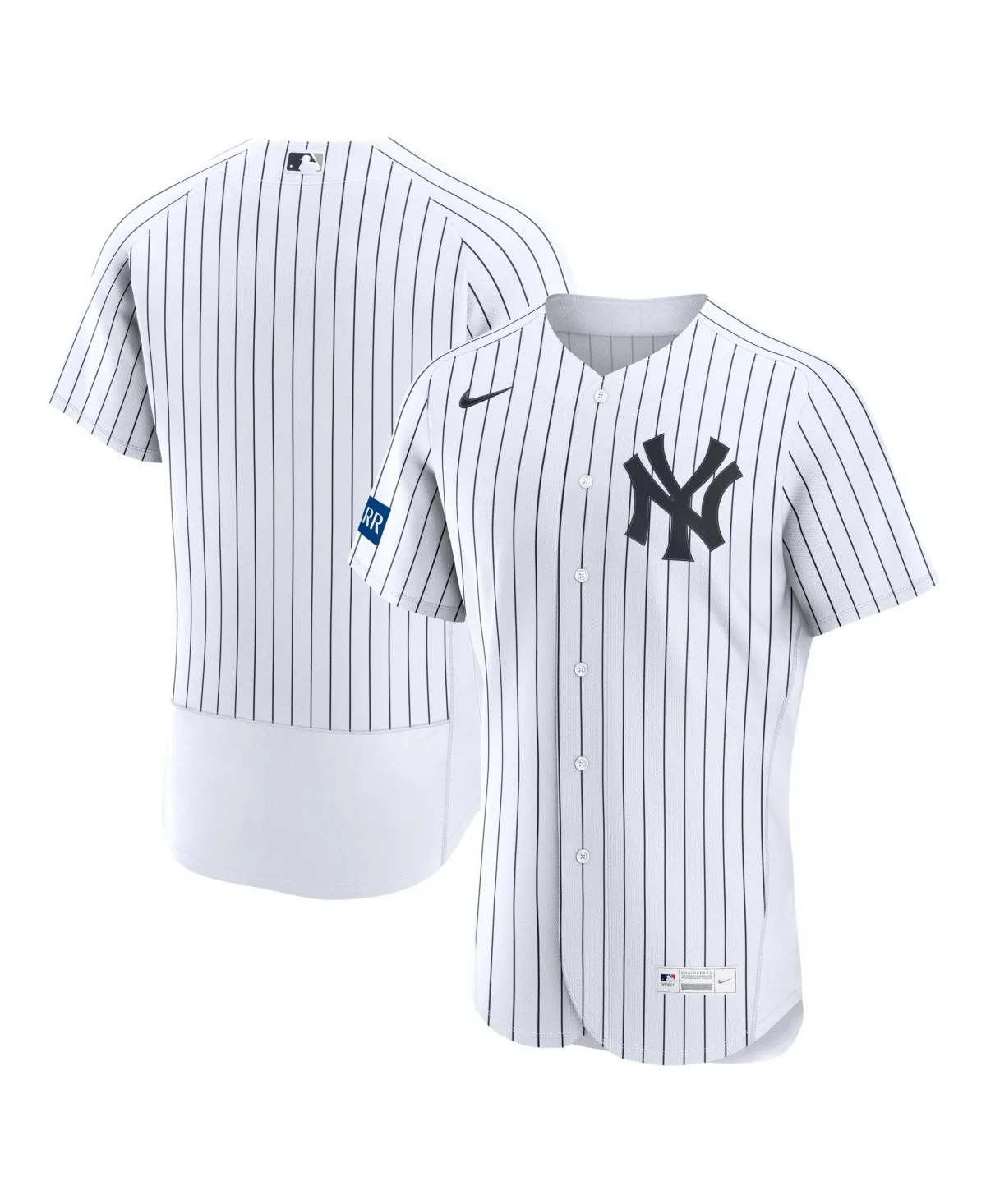 New York Yankees Home Sponsor Patch Authentic Jersey by Nike