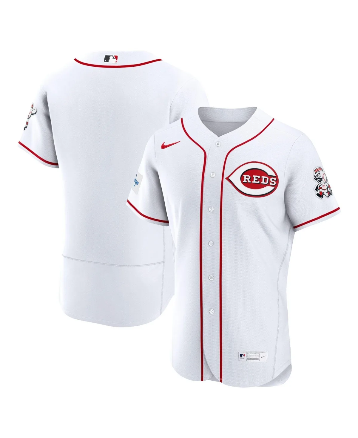 Cincinnati Reds Home Sponsor Patch Authentic Jersey by Nike