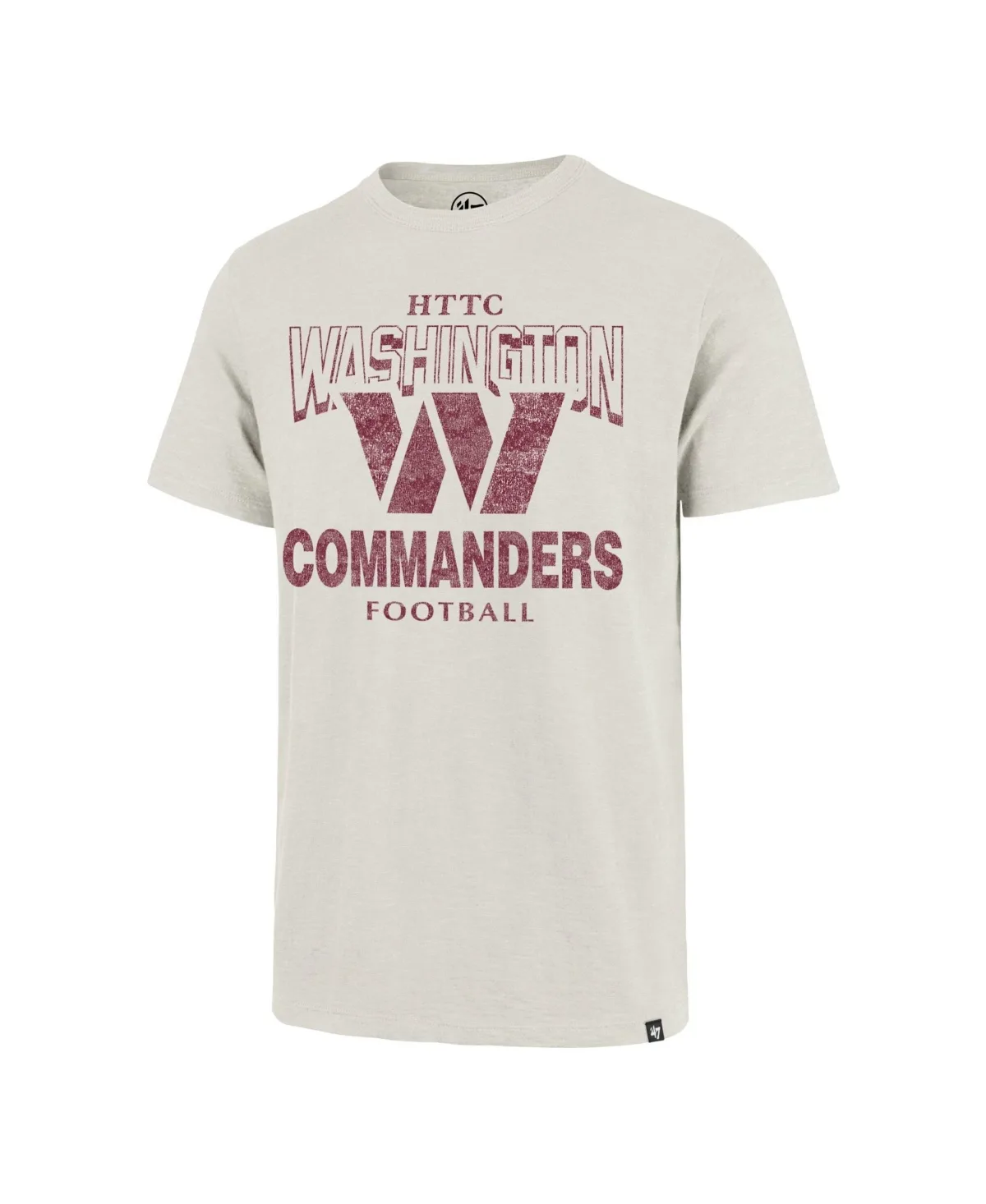 Washington Commanders Head on Scrum Distressed Graphic T-Shirt by 47 Brand