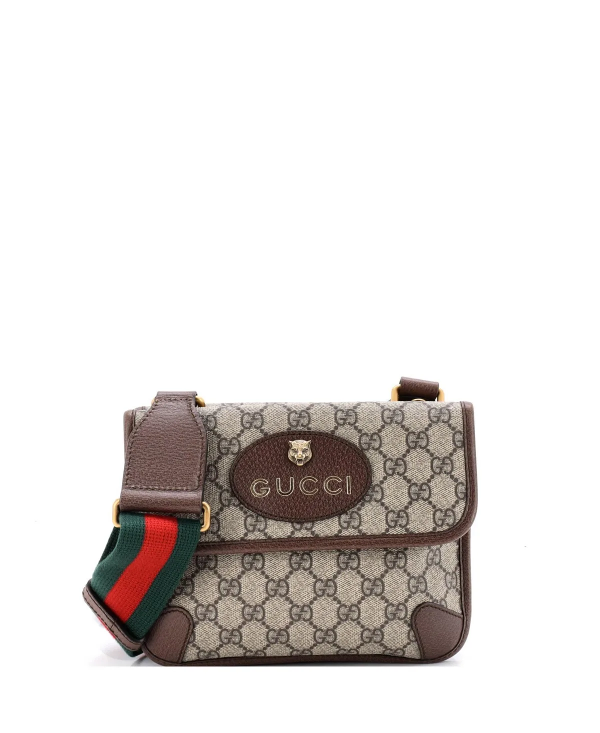 Pre-Owned Gucci Small Neo Vintage Flap Messenger Gg Coated Canvas by Gucci
