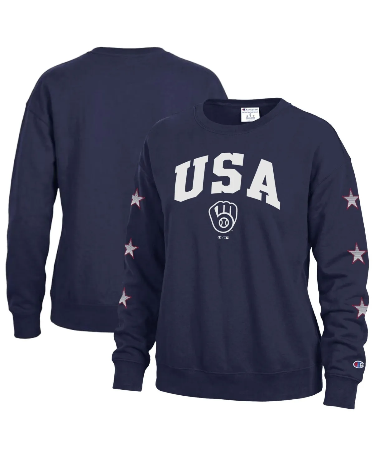 Graphic Fleece-Lined Pullover Sweatshirt by Champion