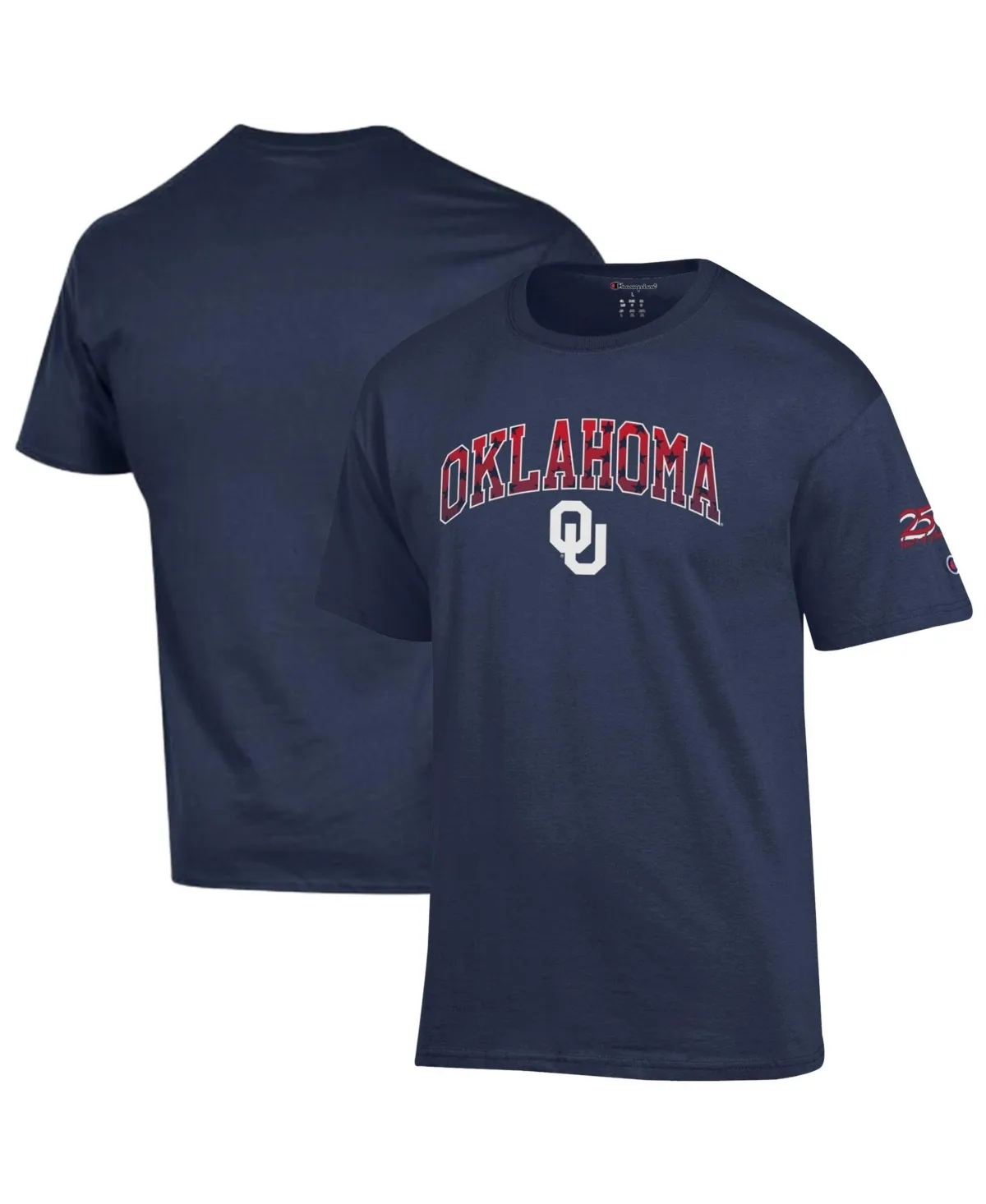 Oklahoma Sooners Americana Screen-Print Crewneck Relaxed-Fit T-Shirt