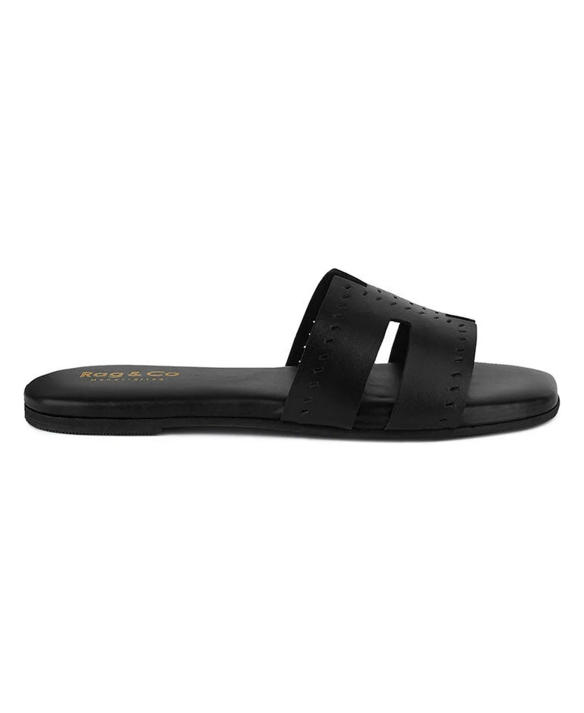 Ivanka Beige Cut Out Slip on Sandals by Rag & Co