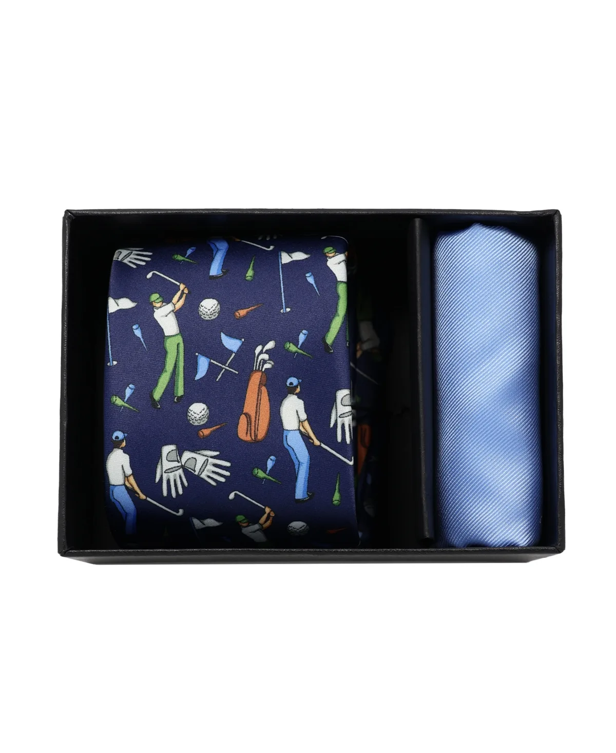 Golf Tie and Pocket Square, 2-Piece Set by Nicole Miller