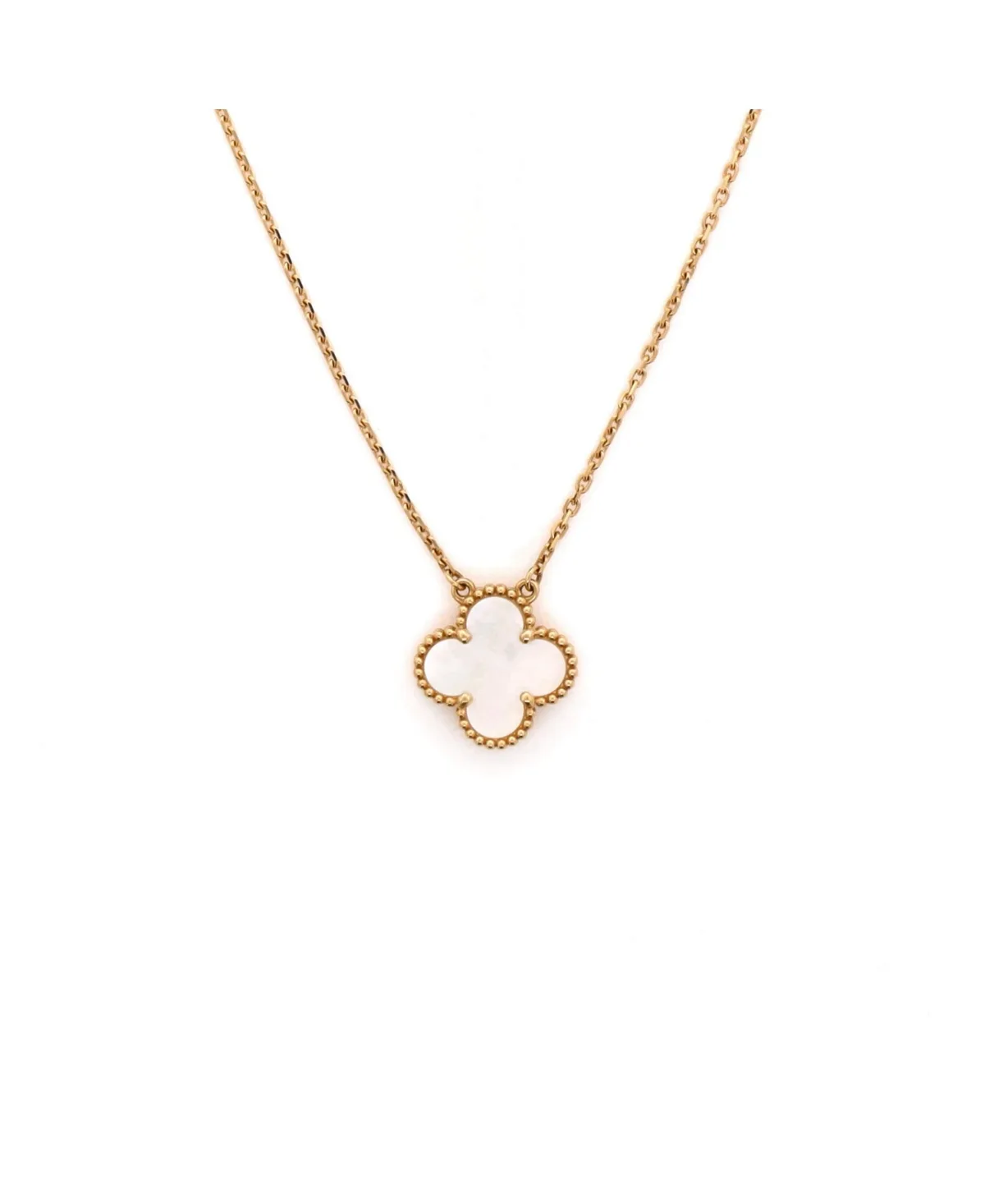 Pre-Owned Van Cleef and Arpels Vintage Alhambra Pendant Necklace - 18k Yellow Gold by Pre Owned Van Cleef & Arpels