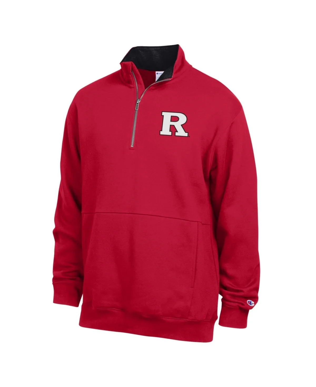 Scar Quarter-Zip Mock-Collar Long-Sleeve Pullover by Champion