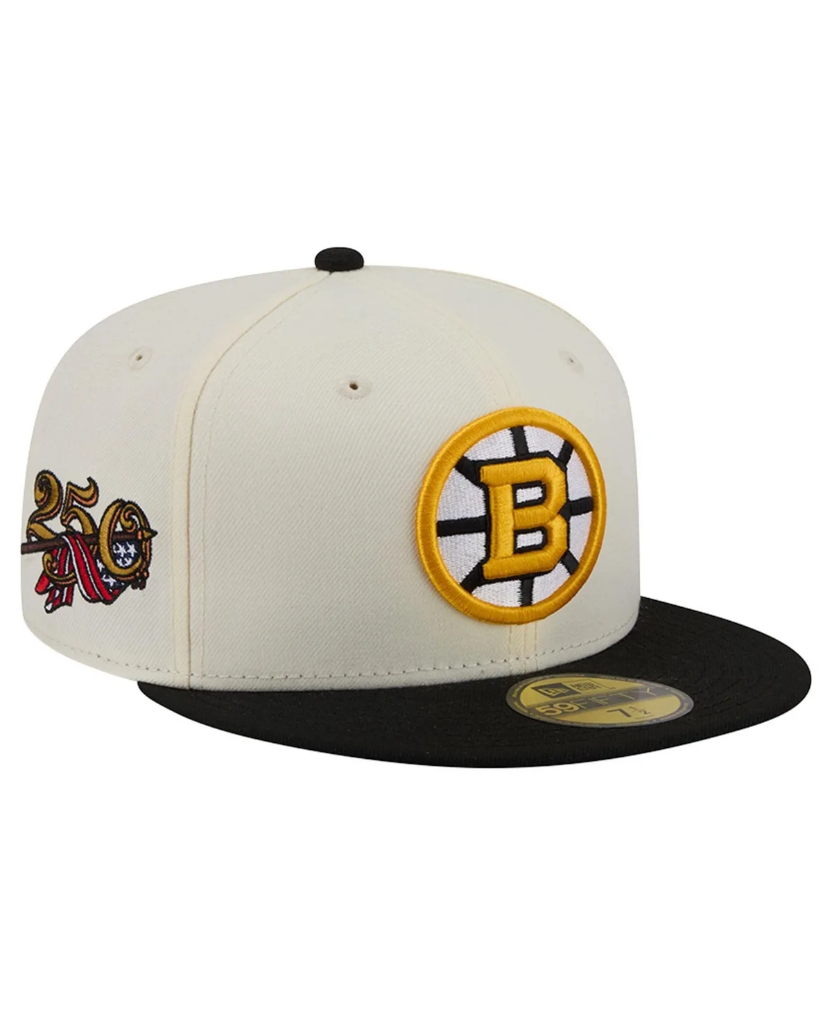 Boston Bruins 250th Anniversary of the United States Two-Tone 59FIFTY Fitted Hat by New Era