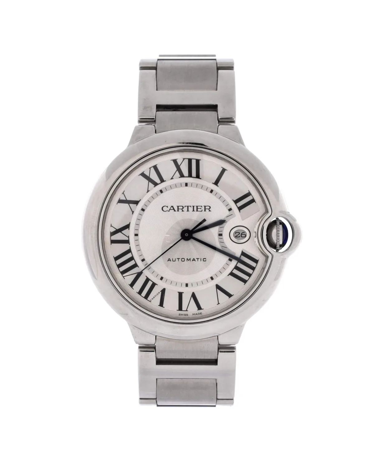 Pre-Owned Cartier Ballon Bleu De Cartier Automatic Watch in Stainless Steel 42mm by Cartier's