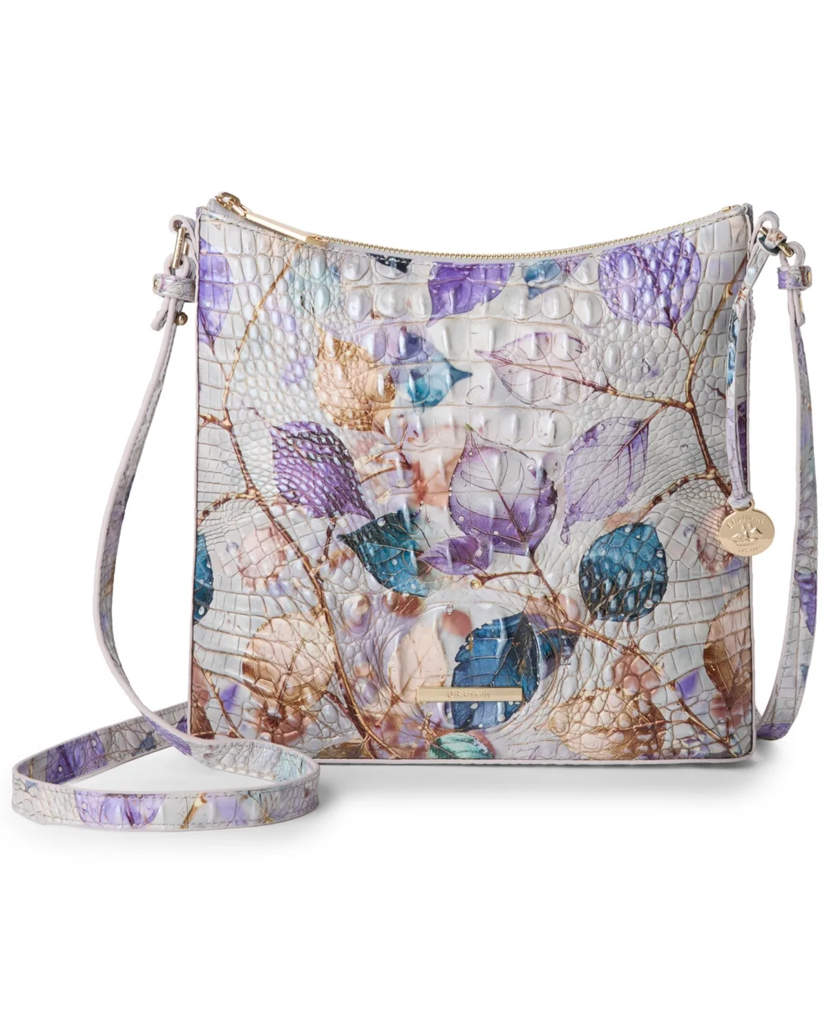 Katie Melbourne Embossed Leather Crossbody Bag