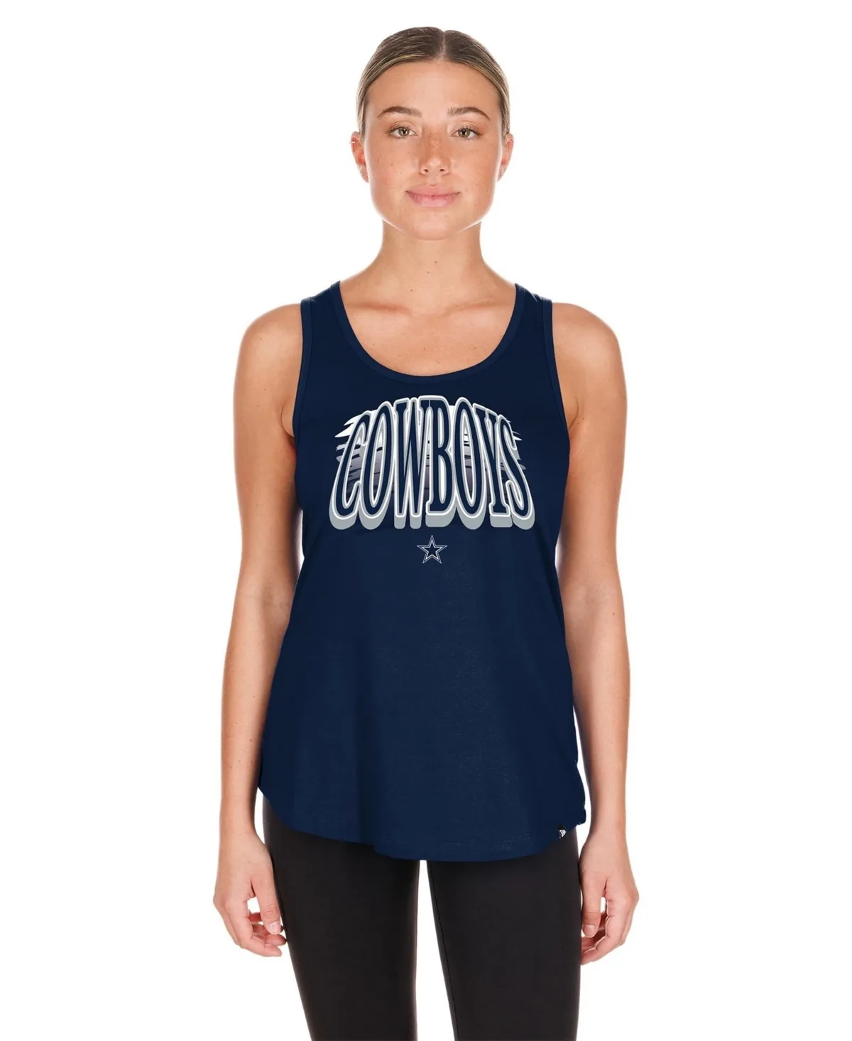 Dallas Cowboys Scoop Neck Sleeveless Tank Top by New Era
