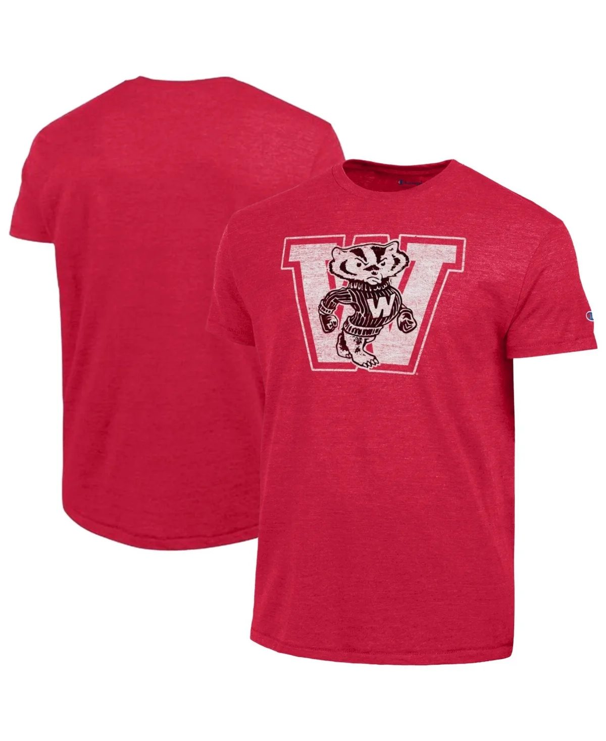 Wisconsin Badgers Triumph Tri-Blend T-Shirt by Champion