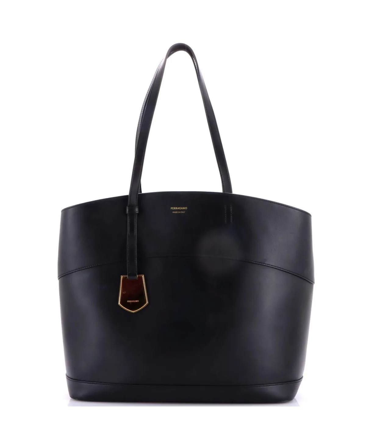 Pre-Owned Medium Charming Tote Leather by Salvatore Ferragamo
