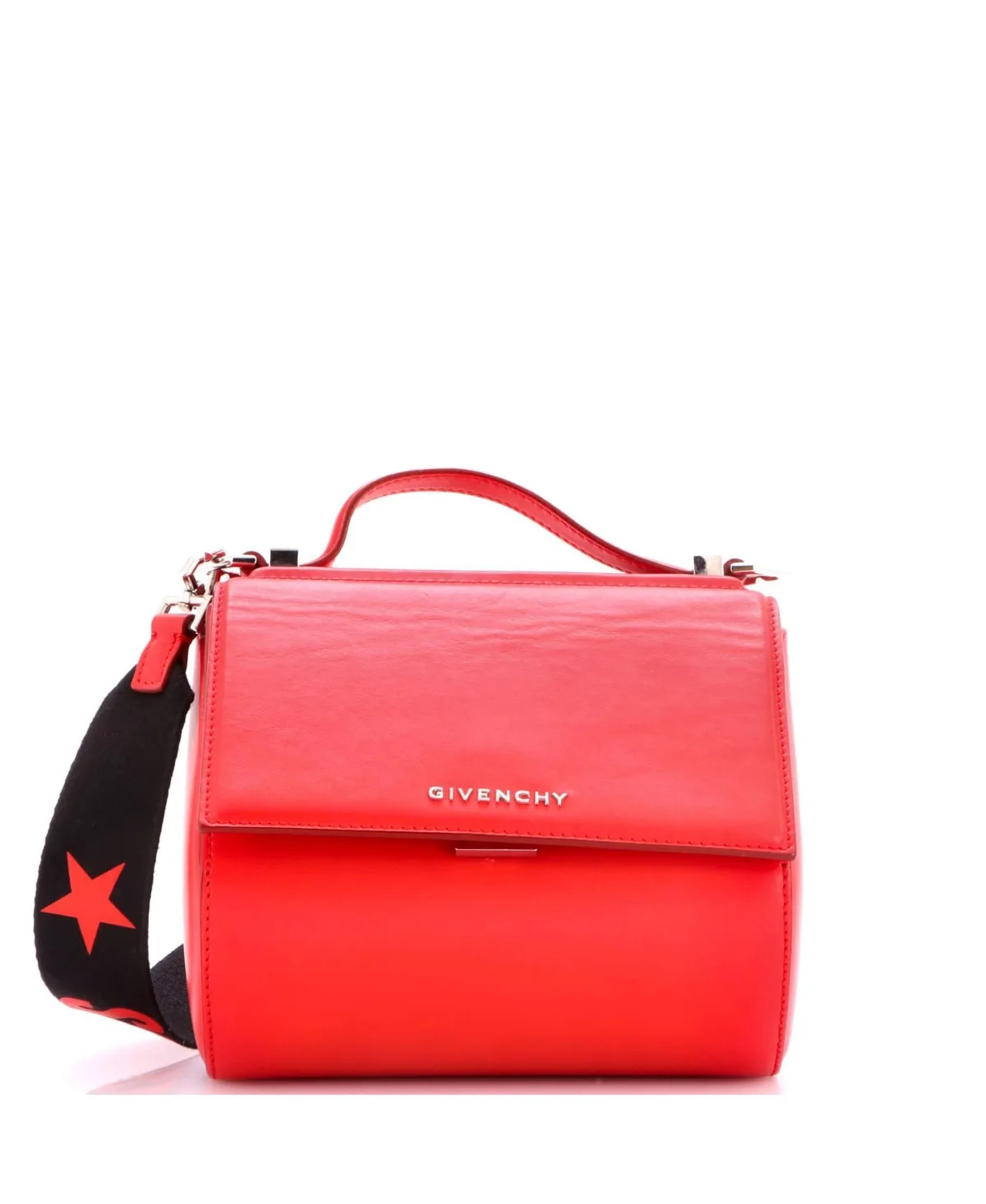 Pre-Owned Mini Logo Strap Pandora Box Bag Leather by GIVENCHY