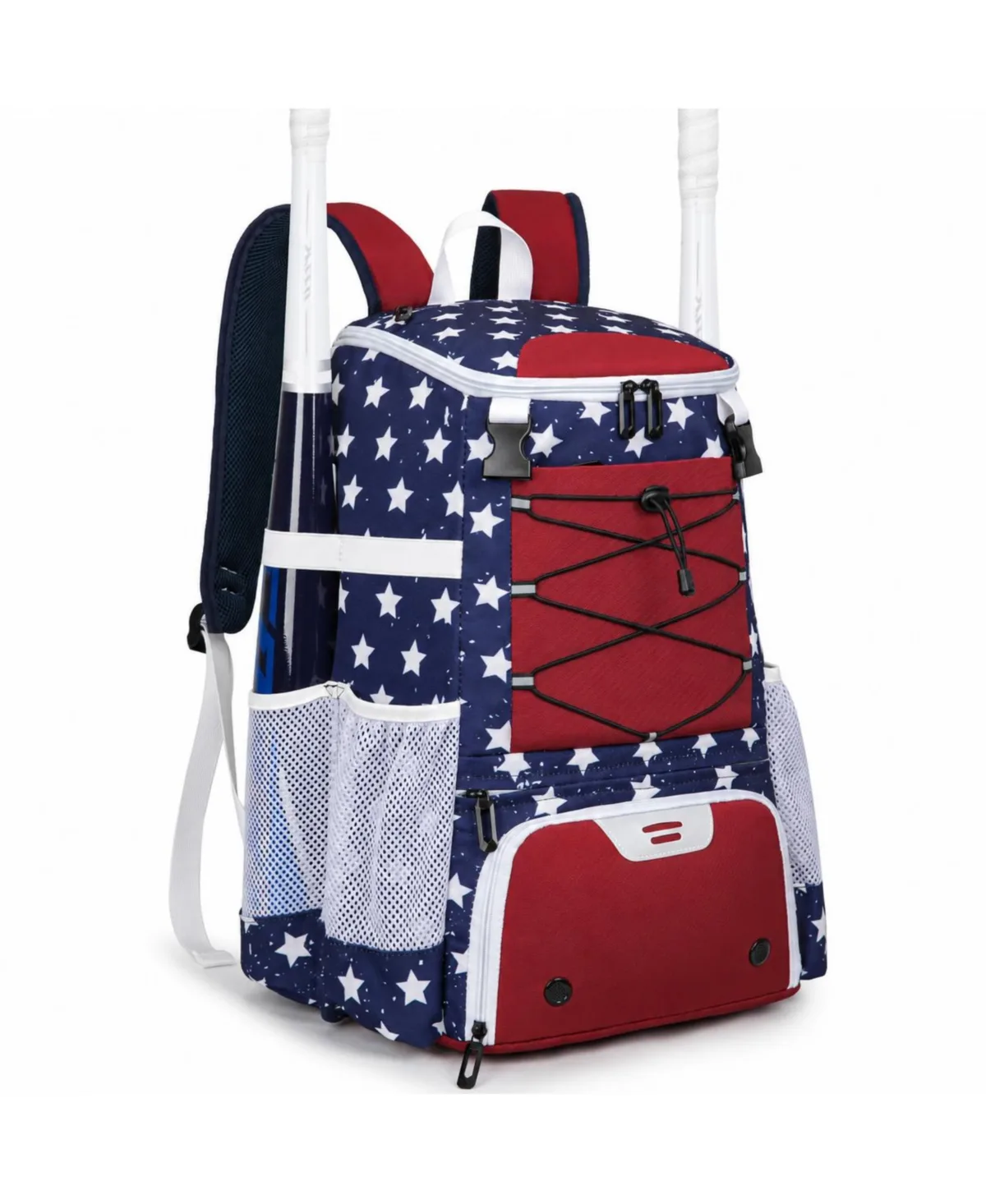 40L Large Capacity Baseball Softball Bag with Shoe Compartment Bat Holder by Peneyon
