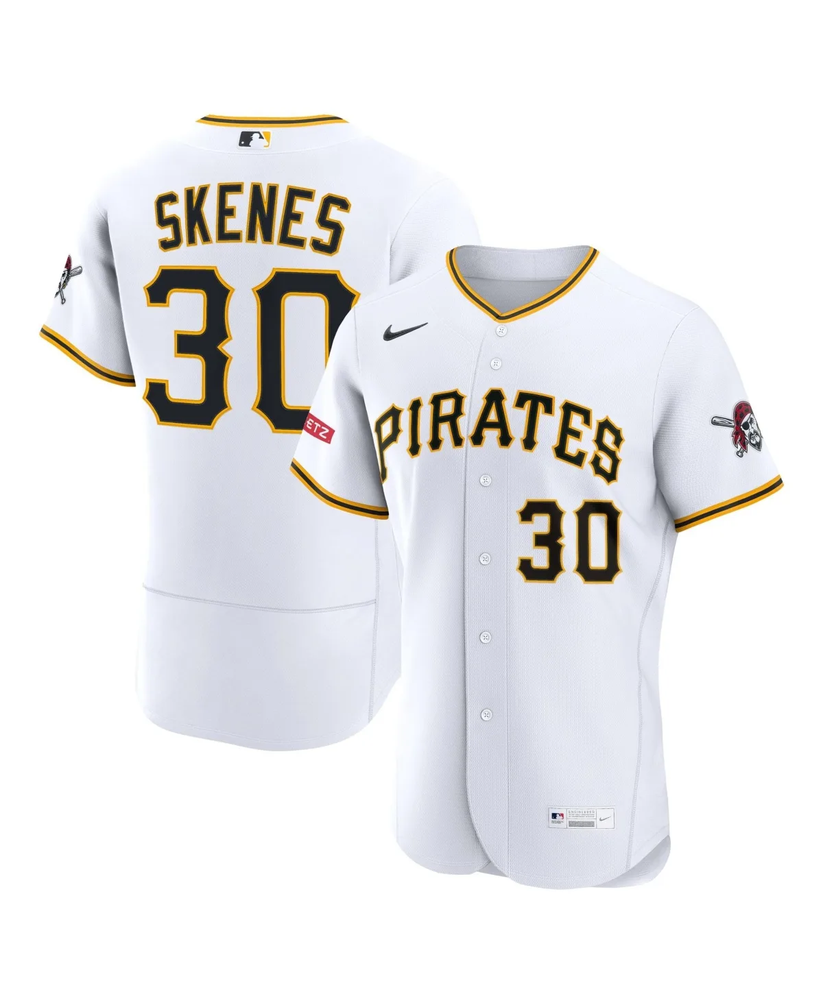 Paul Skenes Pittsburgh Pirates Home Authentic Sponsor Patch Jersey by Nike