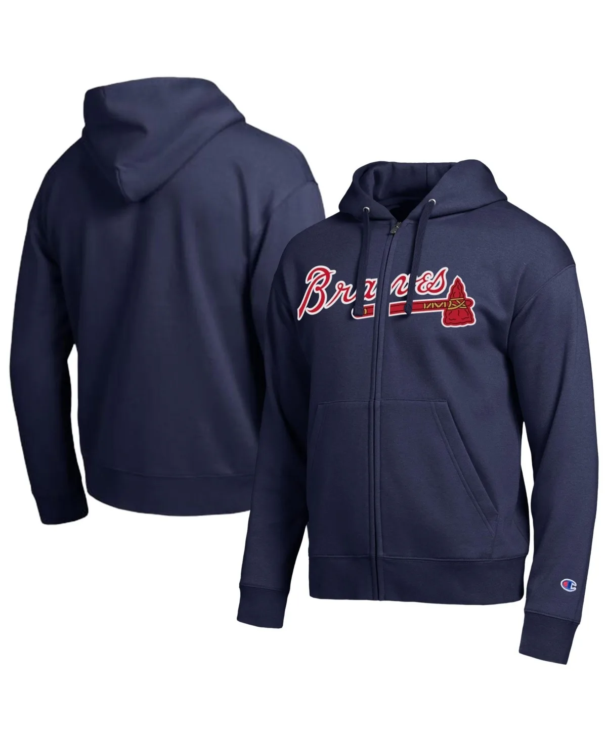 Atlanta Braves All-Star Full-Zip Graphic Cotton-Blend Hoodie