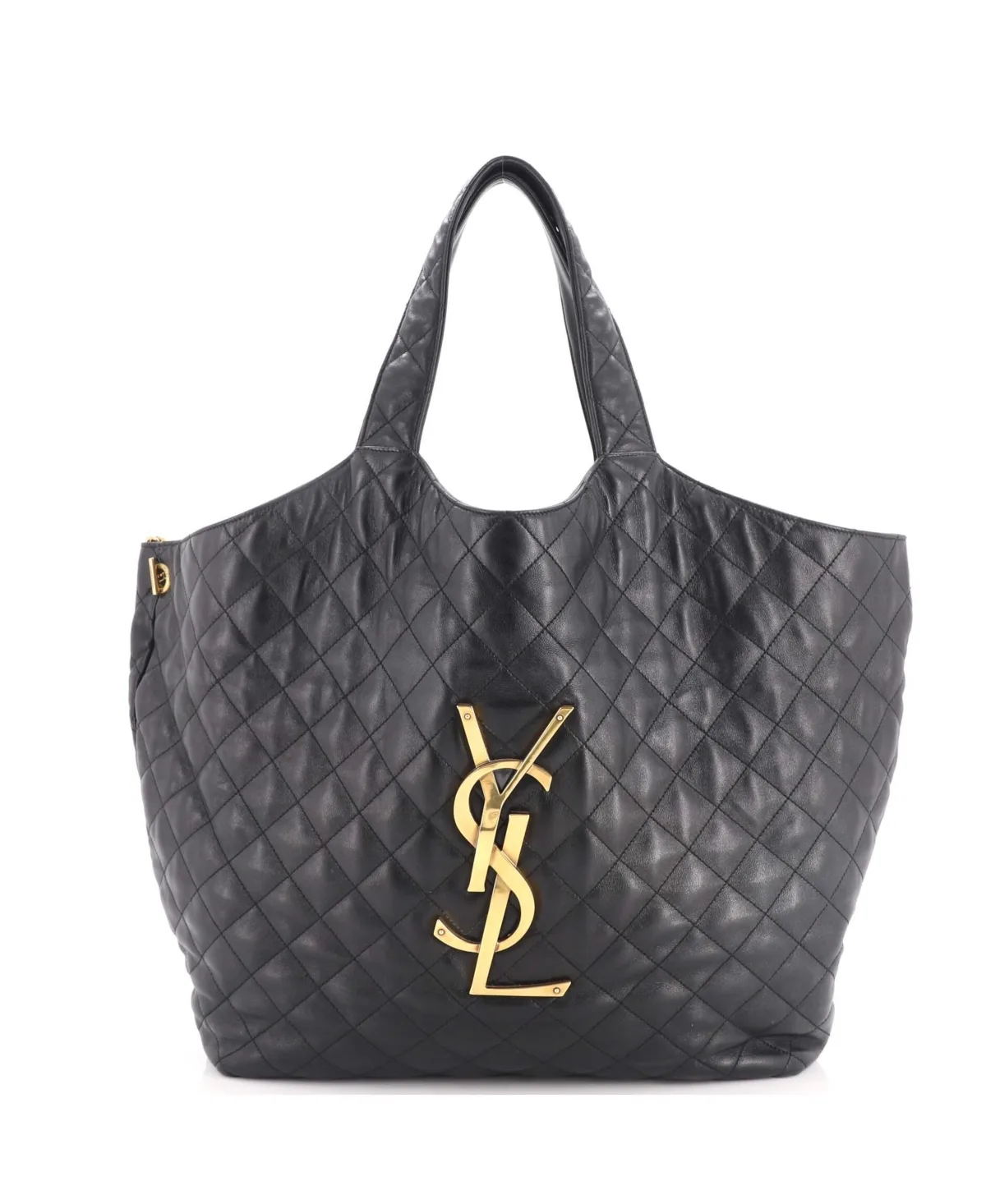 Pre-Owned Maxi Icare Shopping Tote Quilted Leather