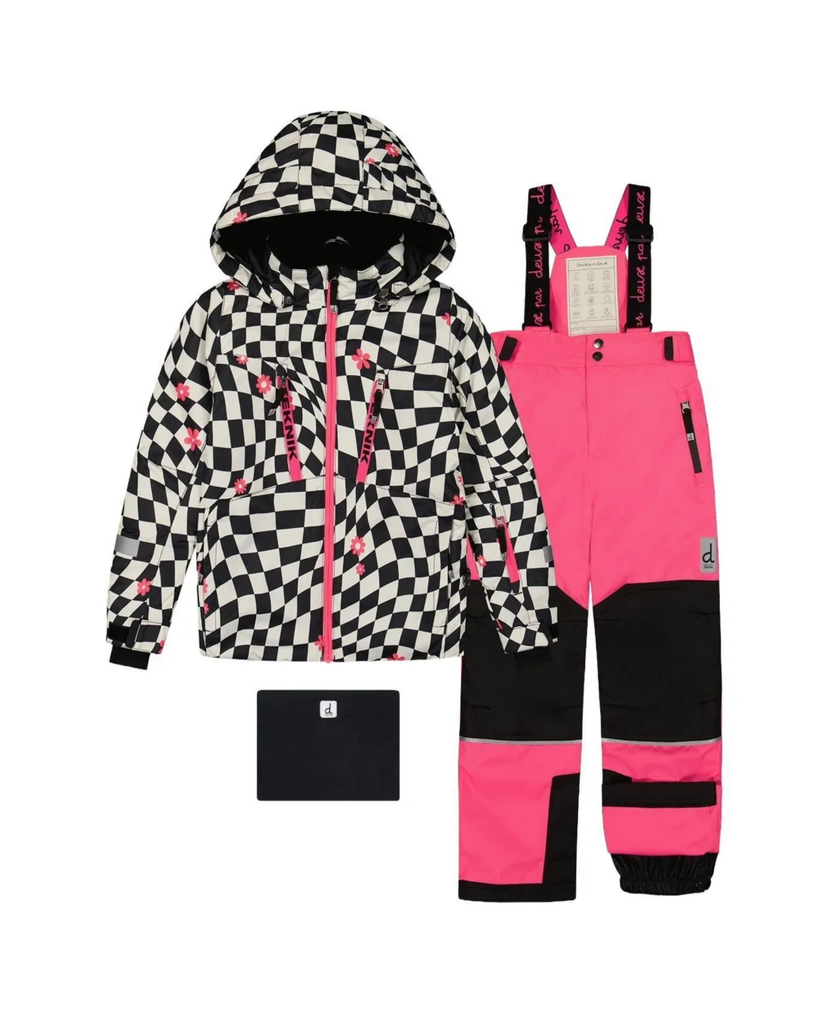 Deux Par Deux Two Piece Teknik Snowsuit Checkered by Deux Par Deux