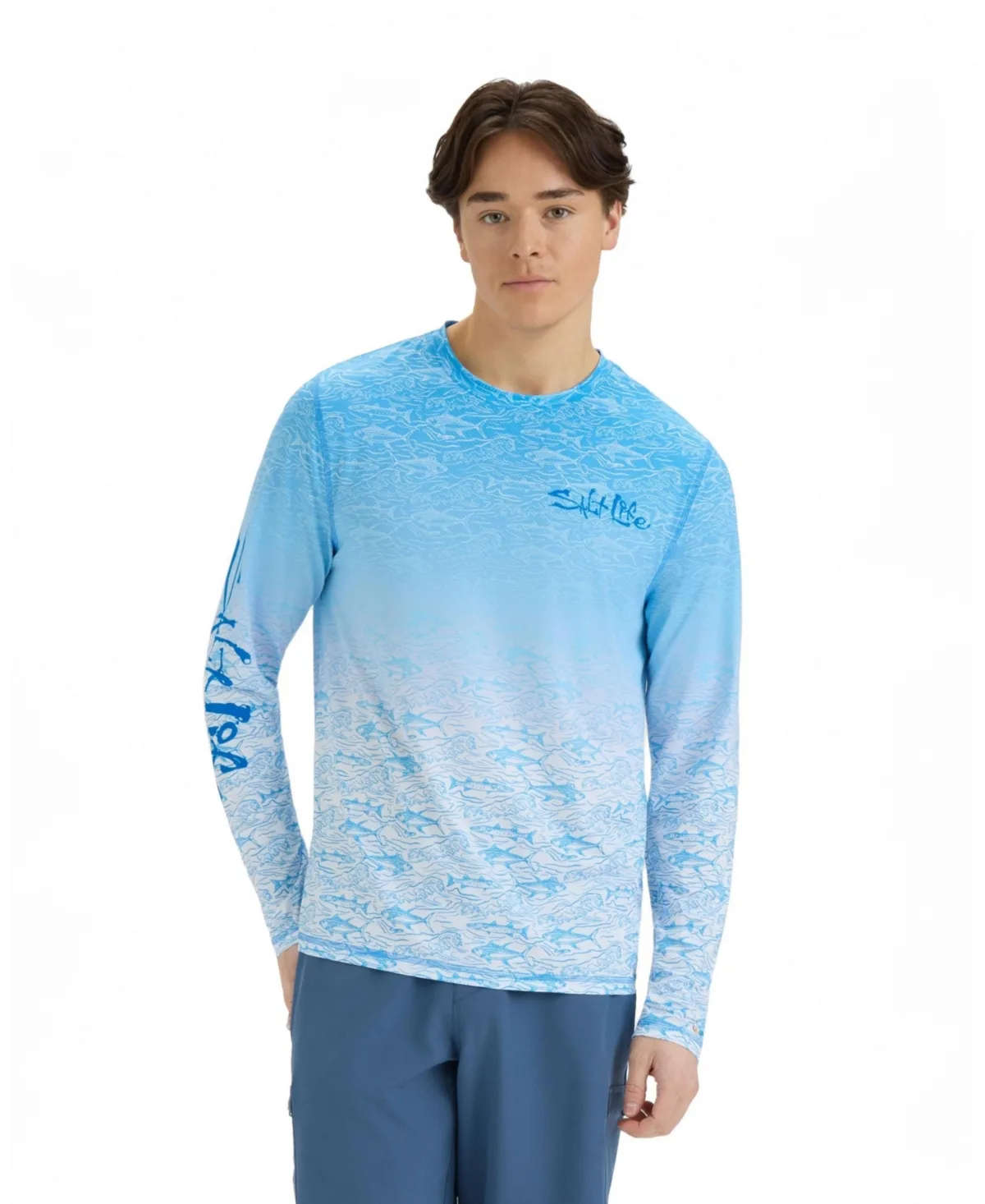 Current and Catch Fade 2.0 Perforated Tee by Salt Life
