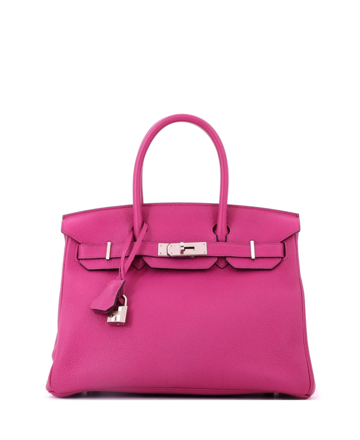 Pre-Owned Hermes Birkin 30 Handbag Togo with Palladium Hardware