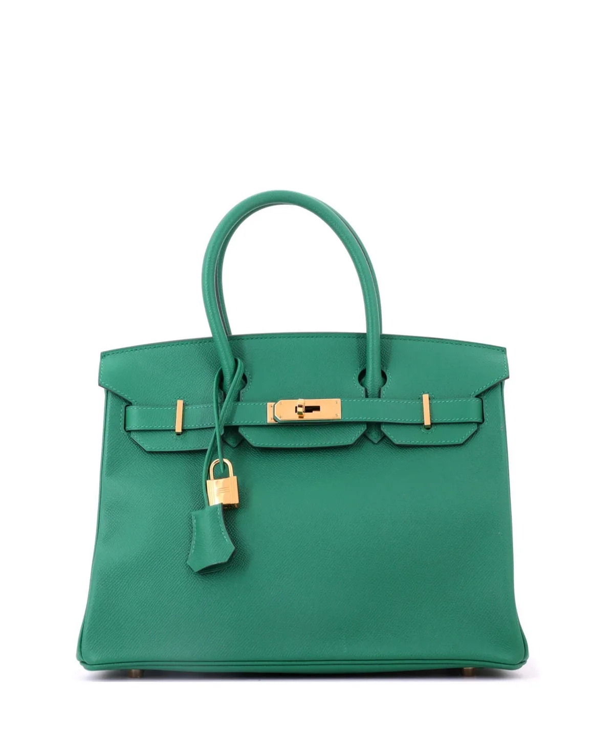 Pre-Owned Birkin 30 Handbag Epsom with Gold Hardware by Hermes
