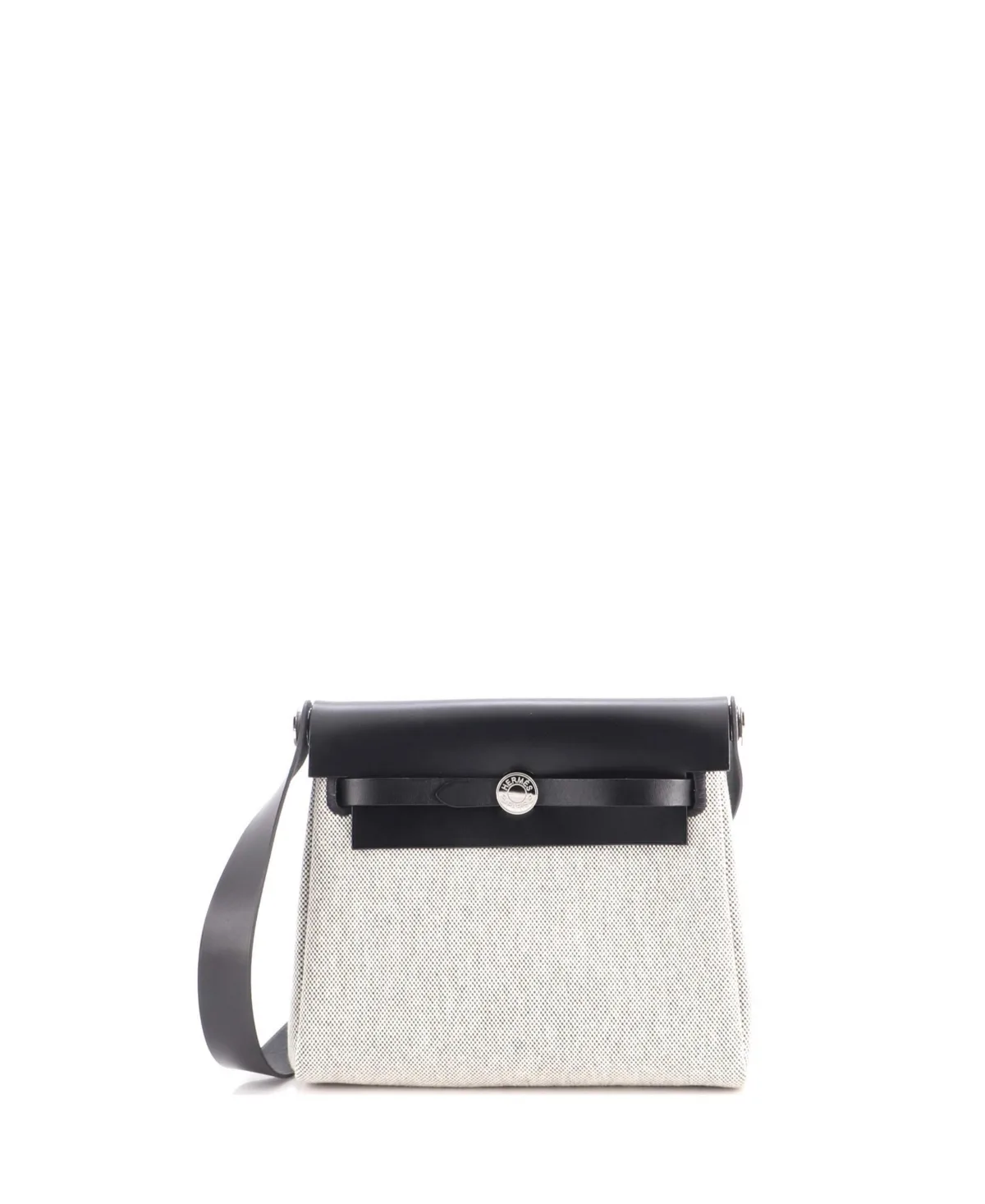 Pre-Owned 20 Herbag Zip Toile and Leather by Hermes