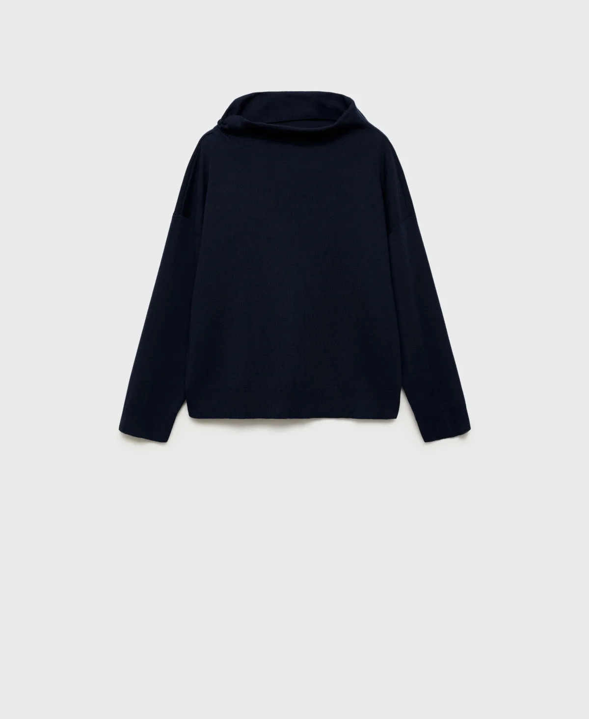 Asymmetric Neck Knitted Sweater by Mango